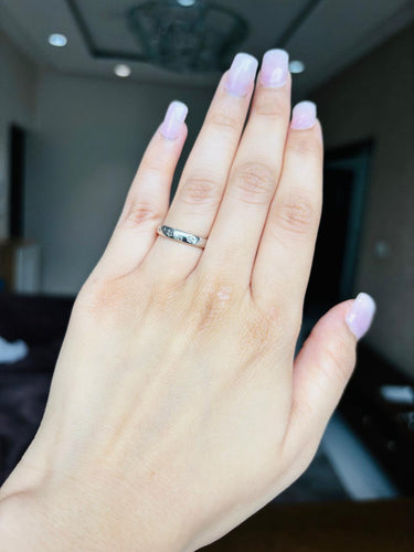 925 Silver Moon Star Ring
